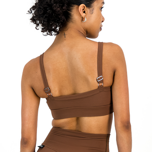 Rib Aspire Bra Top | Mocha