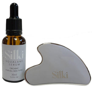 Gua Sha Stainless Steel & Squalane Oil (6699669094483)