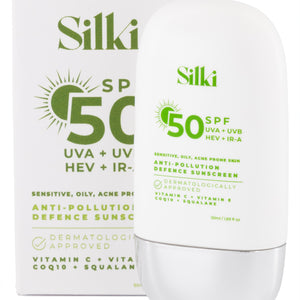 Silki 50 SPF Anti-Pollution Defence Sunscreen